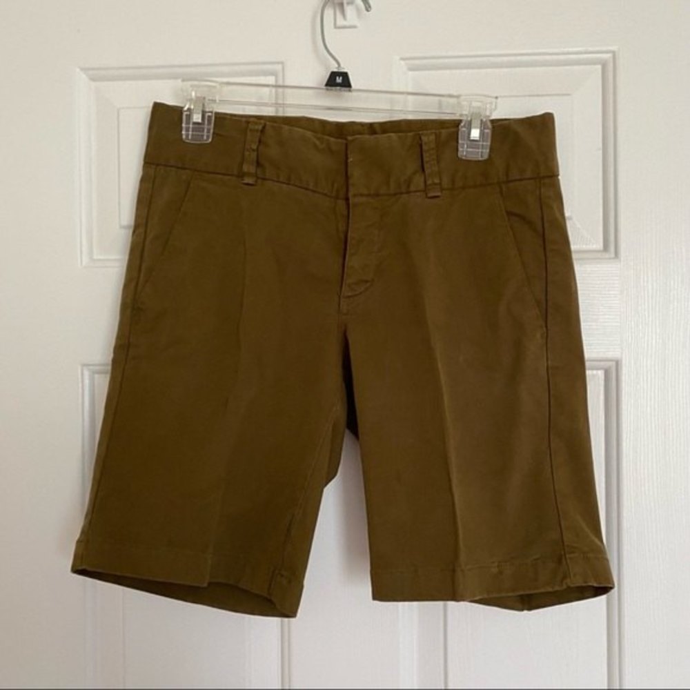 JCrew Andie Shorts olive green size 4 - Picture 8 of 11